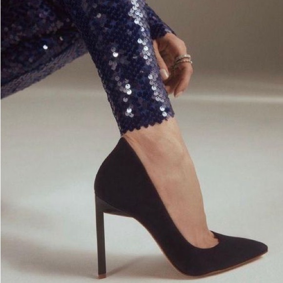 Aldo Black Leather Kennedi Heel - Picture 4 of 8